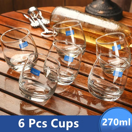 6 Pcs Cup Океан Roly-poly вращающийся Топ питьевой виски стеклянный бар Chivas Regal пиво бренди винный стакан Verre Vidro Gafas Xicaras Copo - Цвет: 6 Pcs Cup