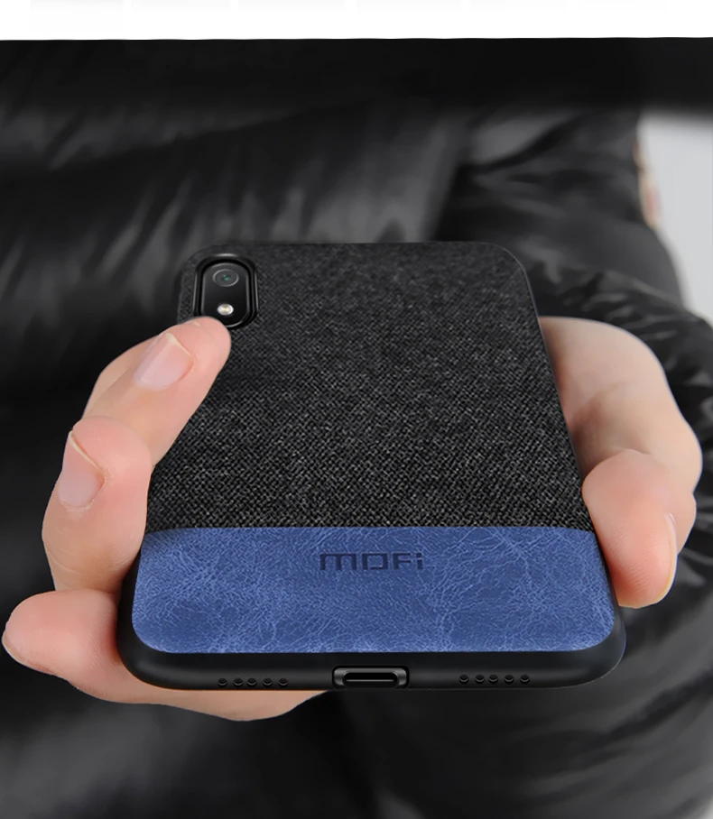 Для Xiaomi Redmi 7A чехол противоударный чехол MOFi Redmi 7A capas coque защитный хлопковый тканевый деловой чехол