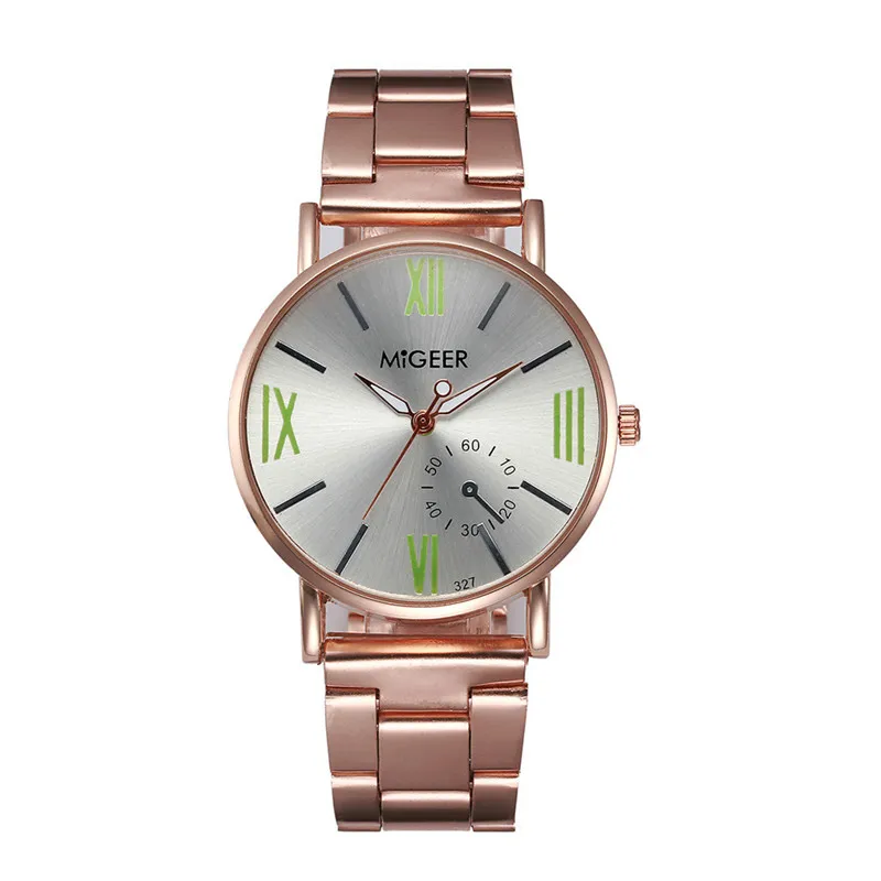 Новые Relojes MIGEER часы мужские роскошные дизайнерские кварцевые из нержавеющей