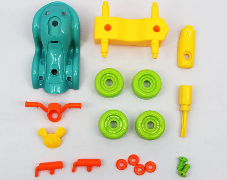 Раннее Обучение Образование DIY Винт Гайка Группа установлен пластик 3d головоломка разборка мотоцикл детские игрушки для детей игрушки