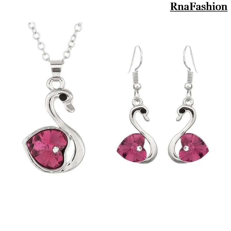 Новинка 2014 оптовая продажа Классические Подвески лебедя ожерелья висячие серьги