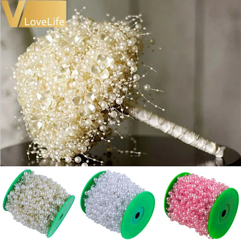 10 м рыболовная леска ABS жемчужная цепочка жемчужные бусы гирлянды Свадебная