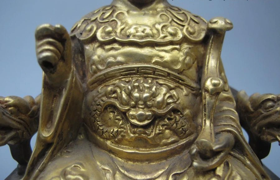 China Pure Bronze 24k gold Dragon phoenix Queen Mother empress Buddha statue 2017 | Дом и сад