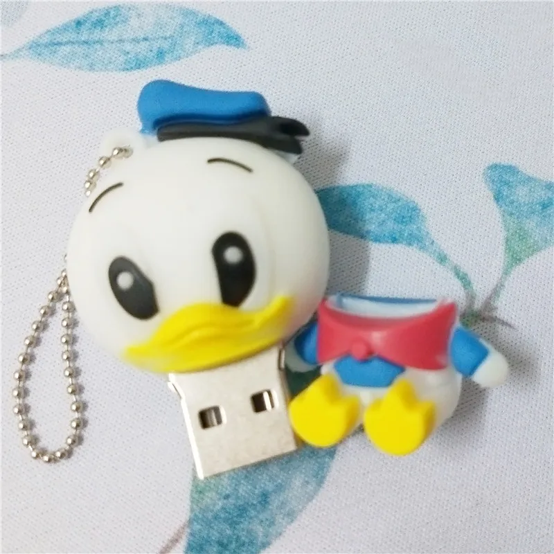Usb 2 0 диск с милым мультяшным животным уткой 4 ГБ 8 16 32 64 флешка тигром USB флеш