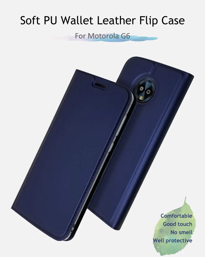 Для Motorola Moto G6 чехол SSoft PU Чехол-книжка с подставкой слот для карт кошелек кожаный флип чехол для Motorola Moto G6 G 6 Plus чехол для телефона