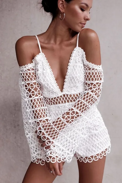 2018 Модный женский летний сексуальный с открытой спиной Глубокий v-образный вырез