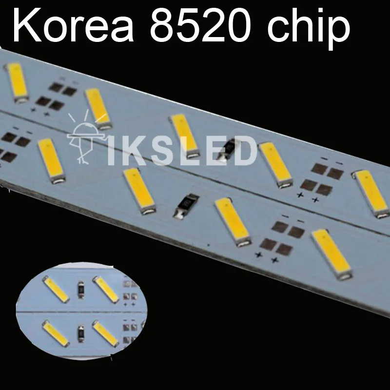 Плоский тонкий U высокий яркий DC 12 В 36 SMD Корея 2 чипы 18 Вт/м светодиодный 8520 LED