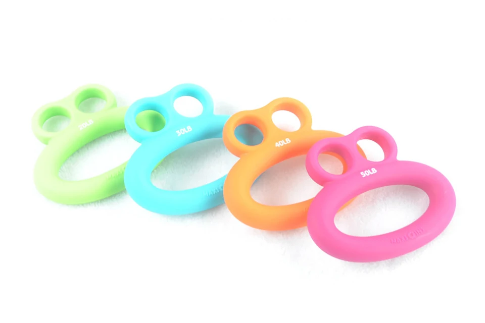 MAXSOINS no harmful material silicone grips recovery training finger strength refers to the force grip ring rudder Hand Grips | Спорт и