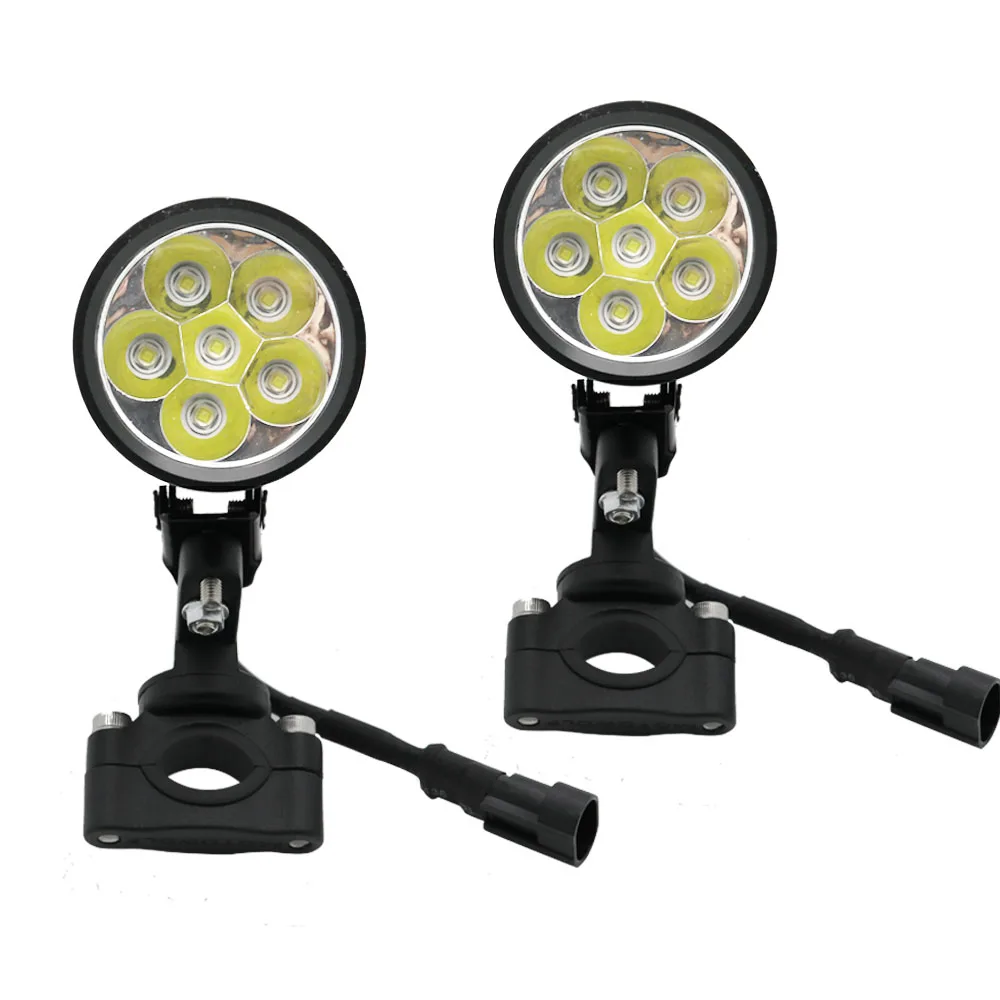 2 шт. 6 светодиодных мотоциклетсветильник фар универсальные противотуманные