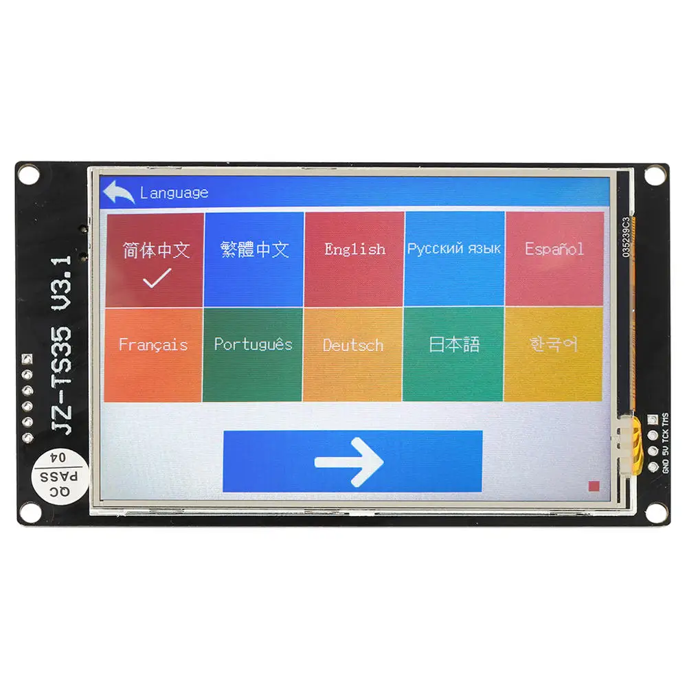 

Full-color 3.5 Inch LCD WIFI Touch Display Screen 480*320 PX for 3D Printer