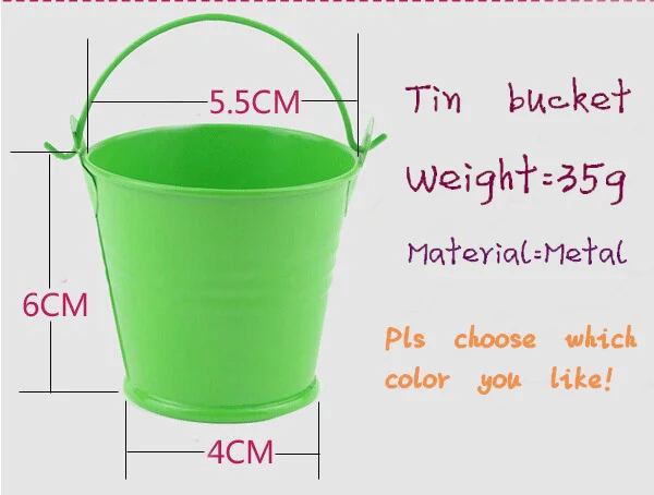 Свадебные коробки для конфет сувениры металлические ведра жестяная мини коробка