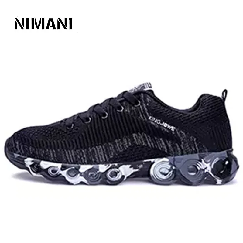 2018 новые летние мужские дышащие Лоферы черная обувь Весенняя легкая модная