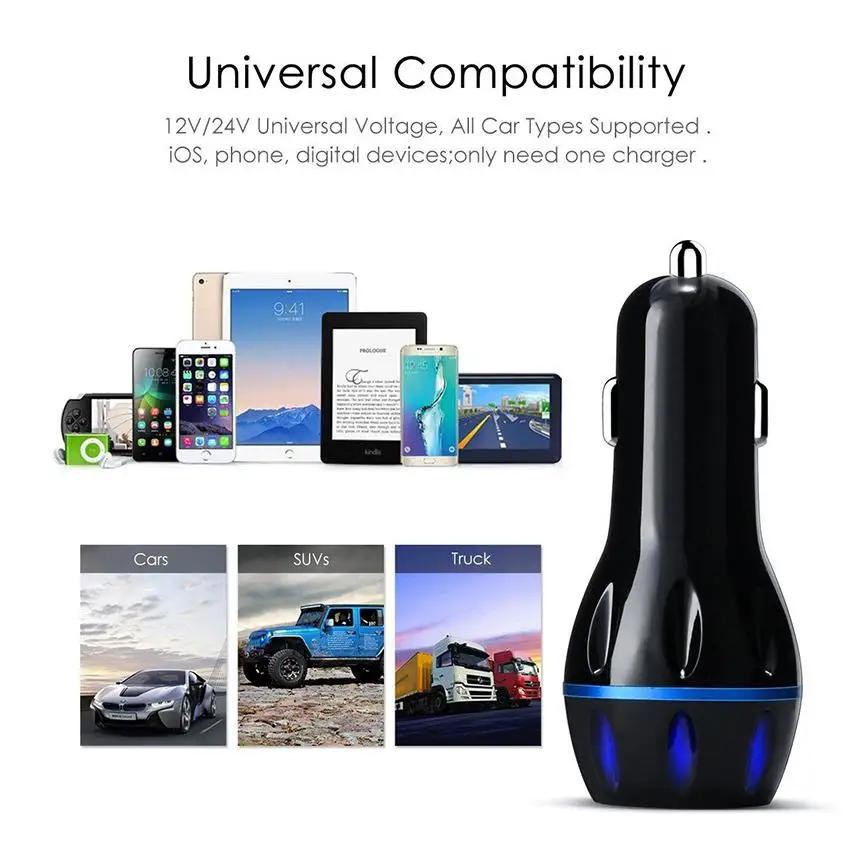 Лучшее двойное USB QC3.0 быстрое автомобильное зарядное устройство Qualcomm Quick Charge 3 0