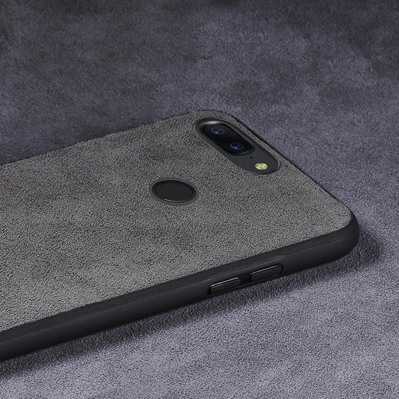 Чехол Oneplus 5 из замши роскошный протектор с полным покрытием на 360 градусов + ТПУ