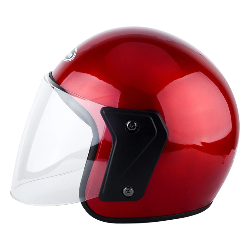LMoDri мотоцикл с открытым лицом Capacete Para Motocicleta Cascos мото гоночный мотоцикл JIEKAI винтажные шлемы с двойным объективом