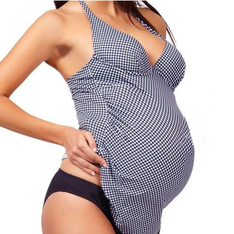5XL одежда для беременных Одежда синий пляжный купальный костюм сексуальные