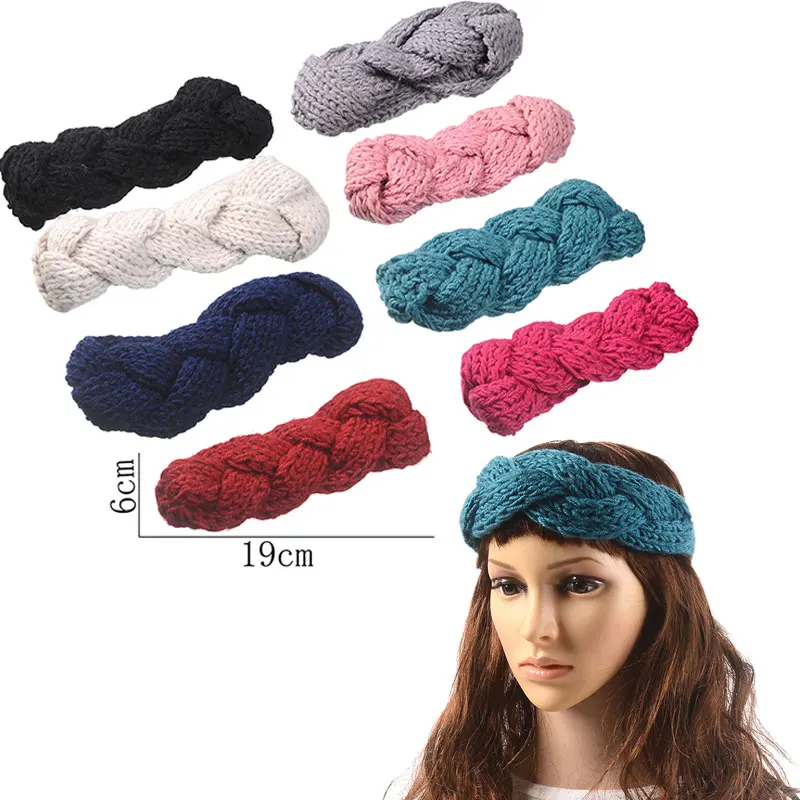 Женская плетеная повязка на голову M MISM круглая для волос аксессуар роскошный