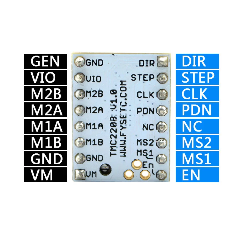 Новый шаговый двигатель TMC 2130/2208 Stepstick модуль драйвера с радиатором для 3D-принтера