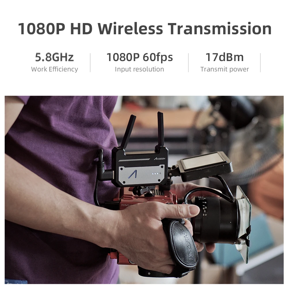 Accsoon CineEye беспроводное устройство передачи Mini HDMI 1080P для IOS iPhone iPad Android