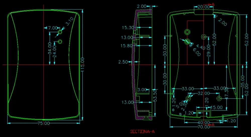 4 шт. RFID кардридер для электронных устройств 115 х75х20 мм|enclosure electronic|enclosure plastic