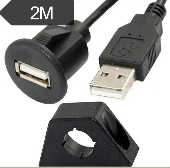 USB Панель Линия приборной панели автомобиля аудио кабель удлинитель 2