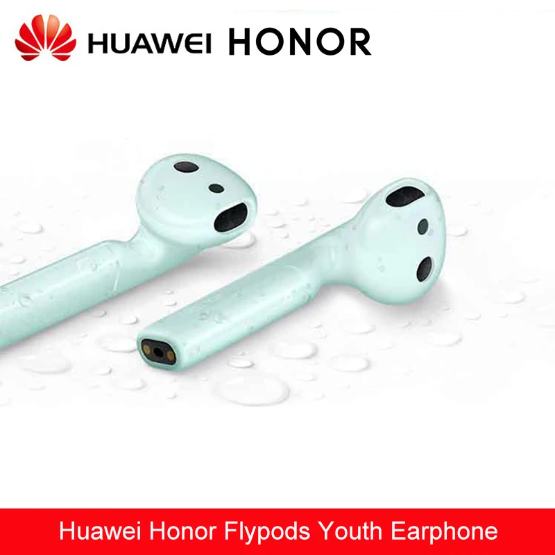 Новинка, huawei Honor Flypods, Молодежные наушники, Bluetooth, беспроводная связь с микрофоном, водонепроницаемая гарнитура, стерео звук для Android iOS