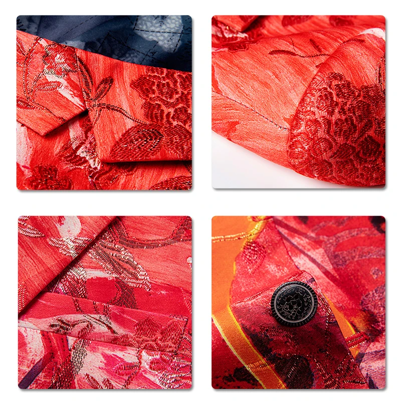 Мужской Жаккардовый пиджак с принтом облегающий пиджак|Пиджаки| |