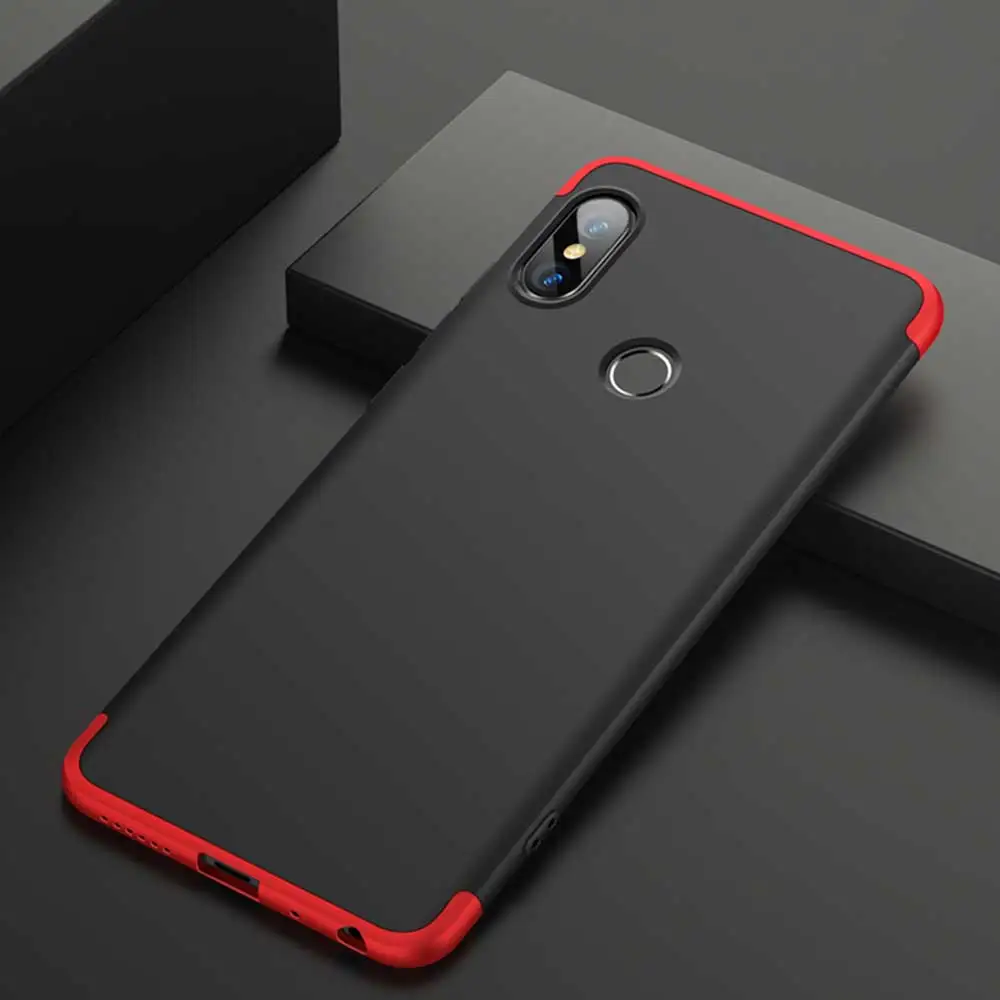 Luxury Case for Xiaomi Redmi 6 Full Protection Hard PC 3 in 1 fundas Back Cover Phone Bags Cases mi mi6 Cape |