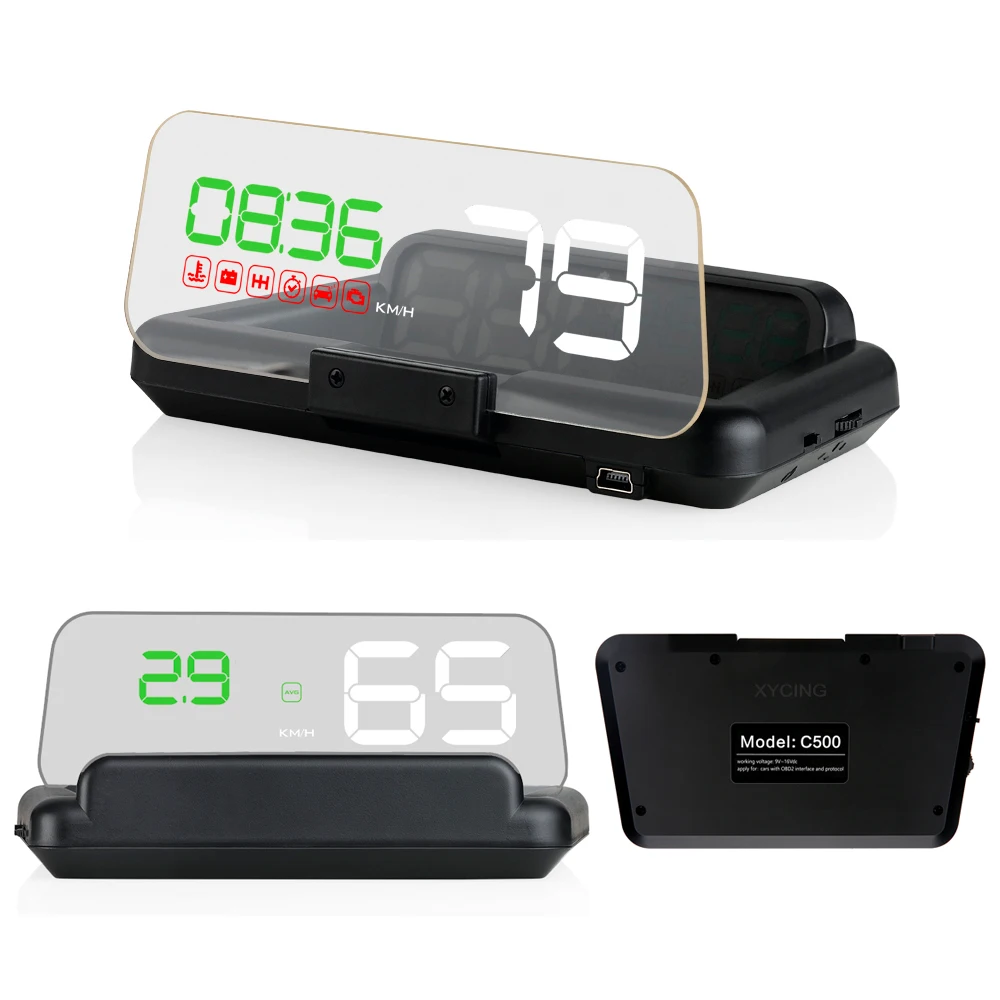 XYCING Head-Up дисплей OBD2 автомобильный измеритель скорости HUD Дисплей скорость автомобиля двигатель об/мин проектор стерео изображения HD отражающая плата