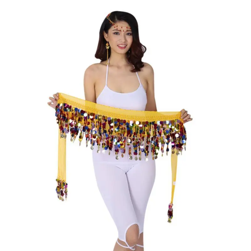 Шифоновая юбка-шарф для танца живота 10 цветов | Тематическая одежда и униформа