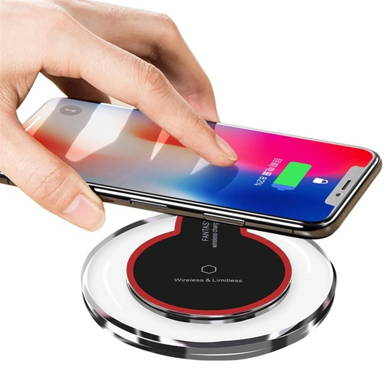 Беспроводное зарядное устройство Crystal Qi для iPhone X 8 Plus XS Max XR беспроводная зарядная