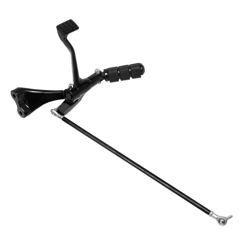 Черные передние управление мотоциклом полный комплект колышки и рычаги тяги