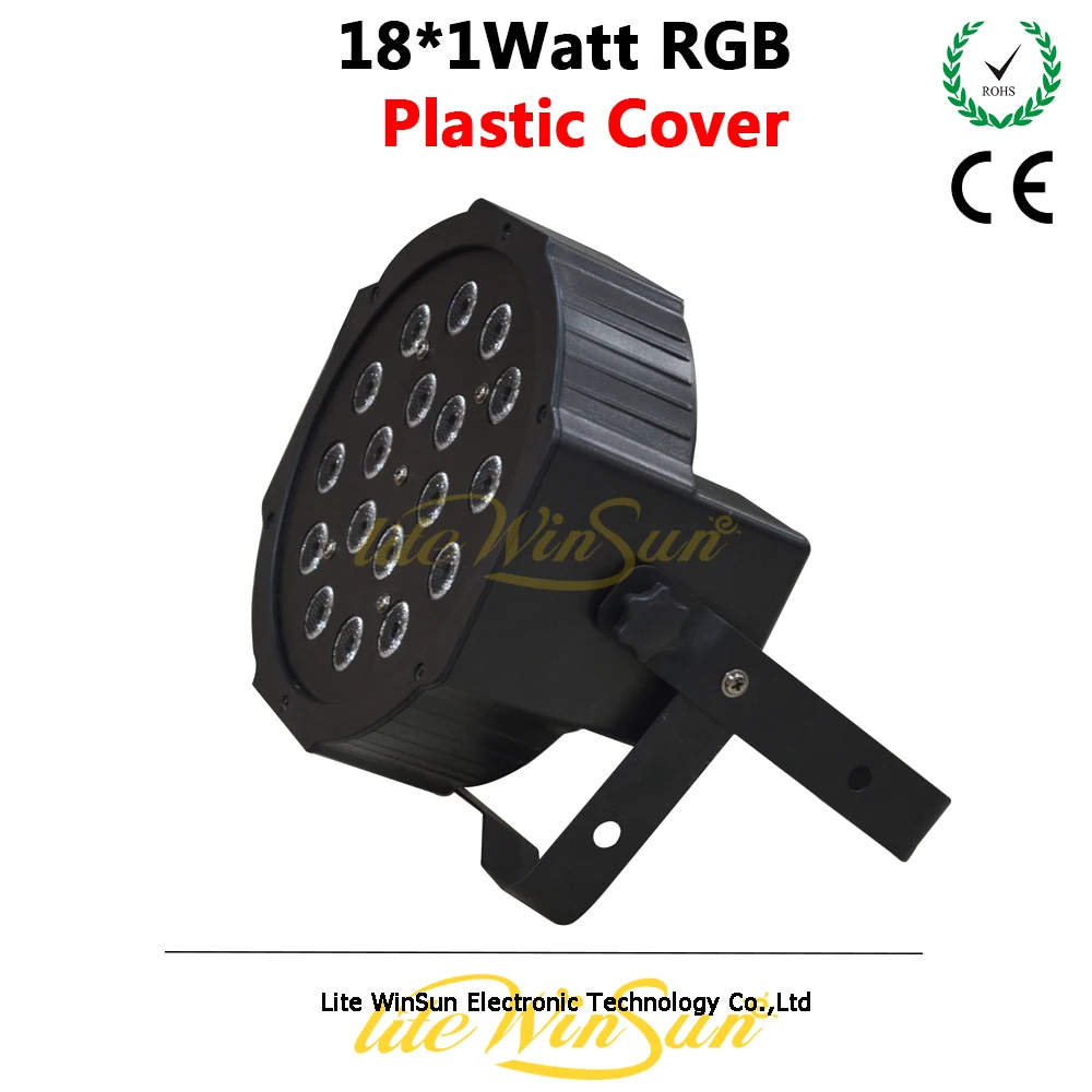 Litewinsune 12 шт./лот 18*1 Вт RGB мини бар DJ Par Светильник светодиодный мыть украшать DMX управление светильник ing