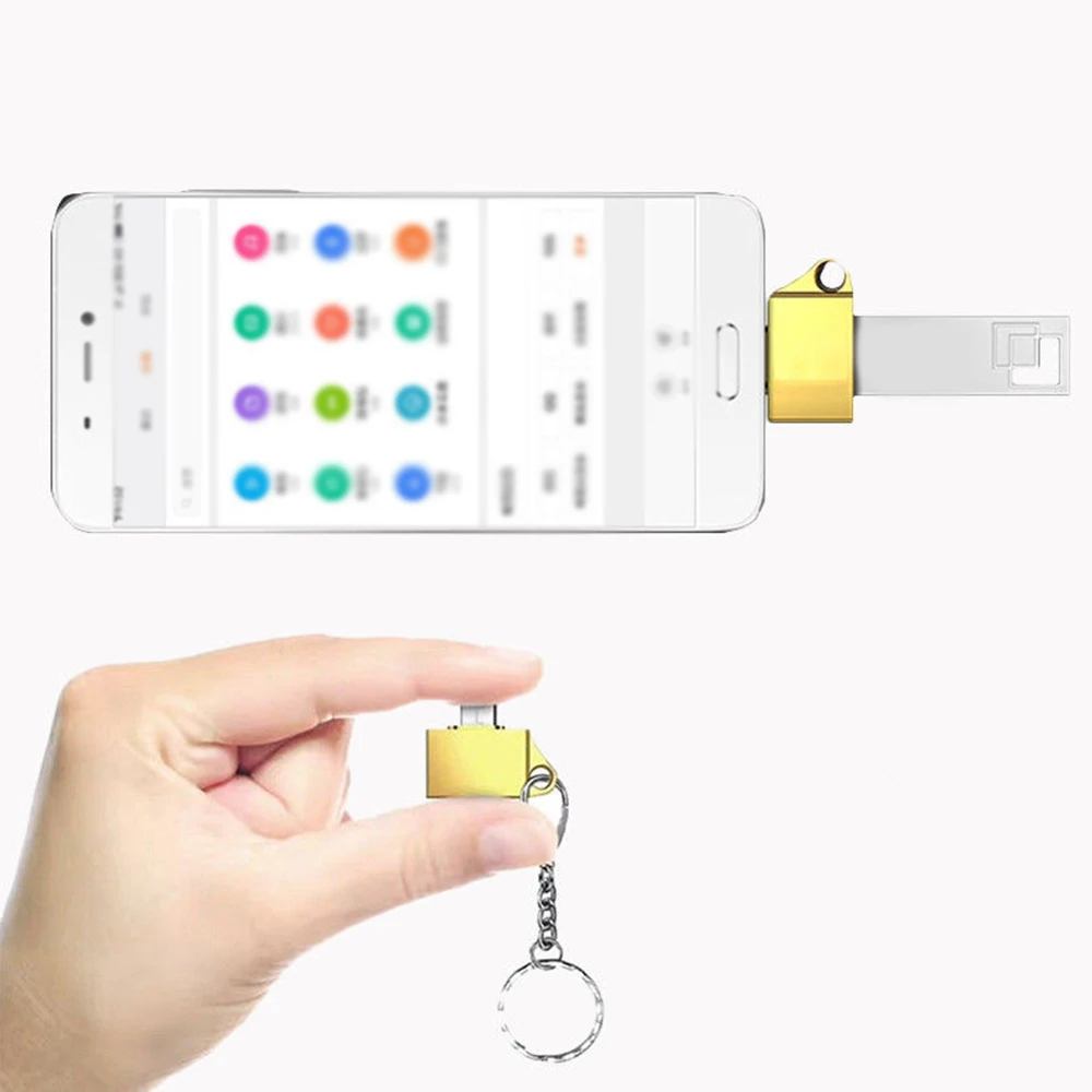 Адаптер кабель для передачи данных Type c U Disk Micro USB OTG переходник iPhone расширитель