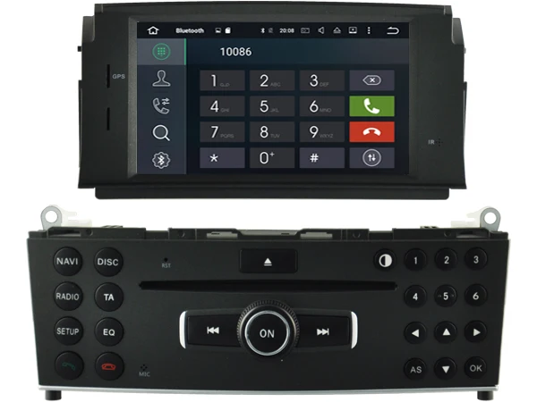 4G RAM Octa8-Core Android 8 0 Автомобильный DVD плеер для BENZ C CLASS W204 2007 2008 2009 2010 2011 аудио gps