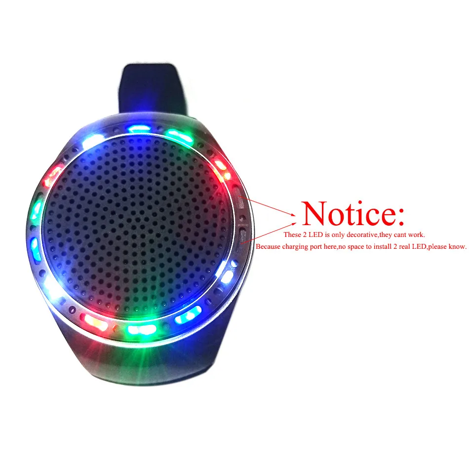 U6 красочные светодиодные крутые наручные часы Buetooth спикер Спортивная Музыка FM
