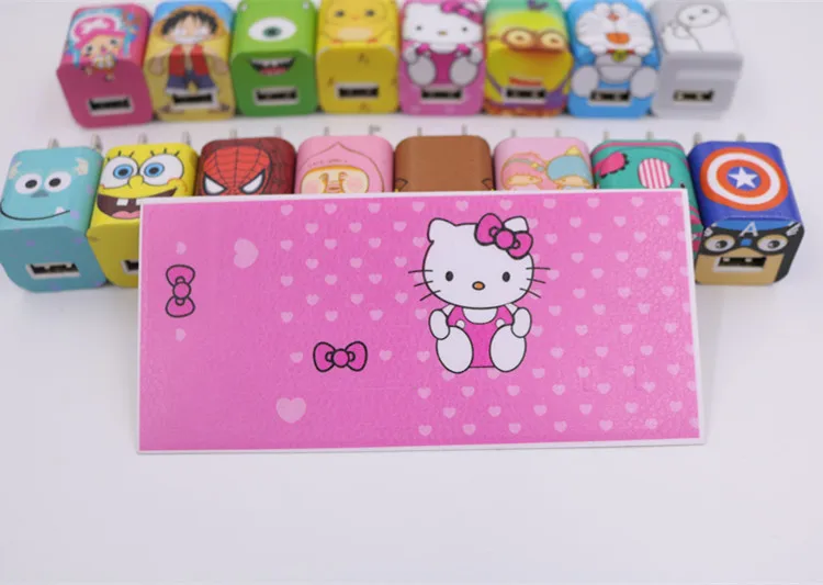100 шт. Модный USB кабель для передачи данных намотка кабеля Мультяшные наклейки