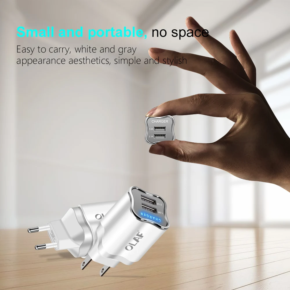 Зарядное устройство с 2 USB портами 5 В 1 А|Зарядные устройства для телефонов| |