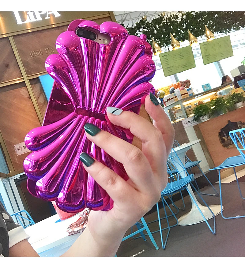 Роскошные Корея позолота 3D лазерной резьбы цветочным узором Мягкие TPU чехол для