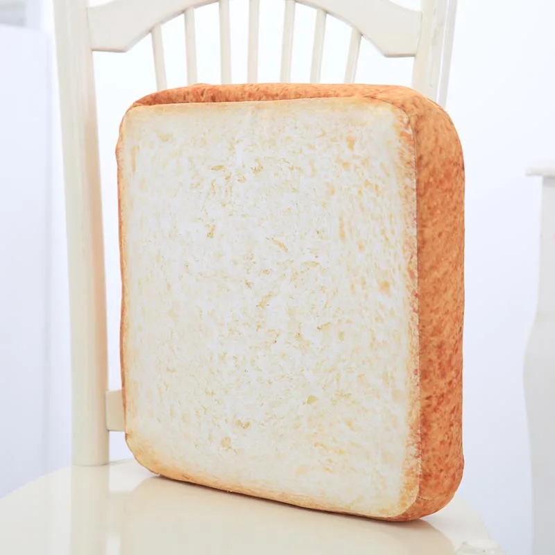 one piece bread plush pillow &ampcushion stuffed soft toy simulation food doll chair cushion sofa decoration kids toys |