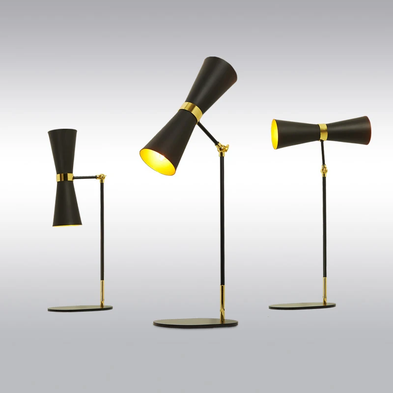 Промышленная креативная настольная лампа модная простая металлическая