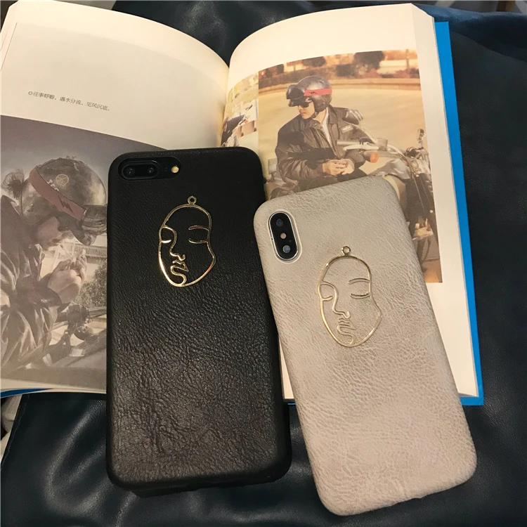 Модный кожаный 3D чехол для телефона для iphone 7 Чехол для iphone X 6 6S 8 Plus XR XS MAX задняя крышка Ретро чехол s Capa