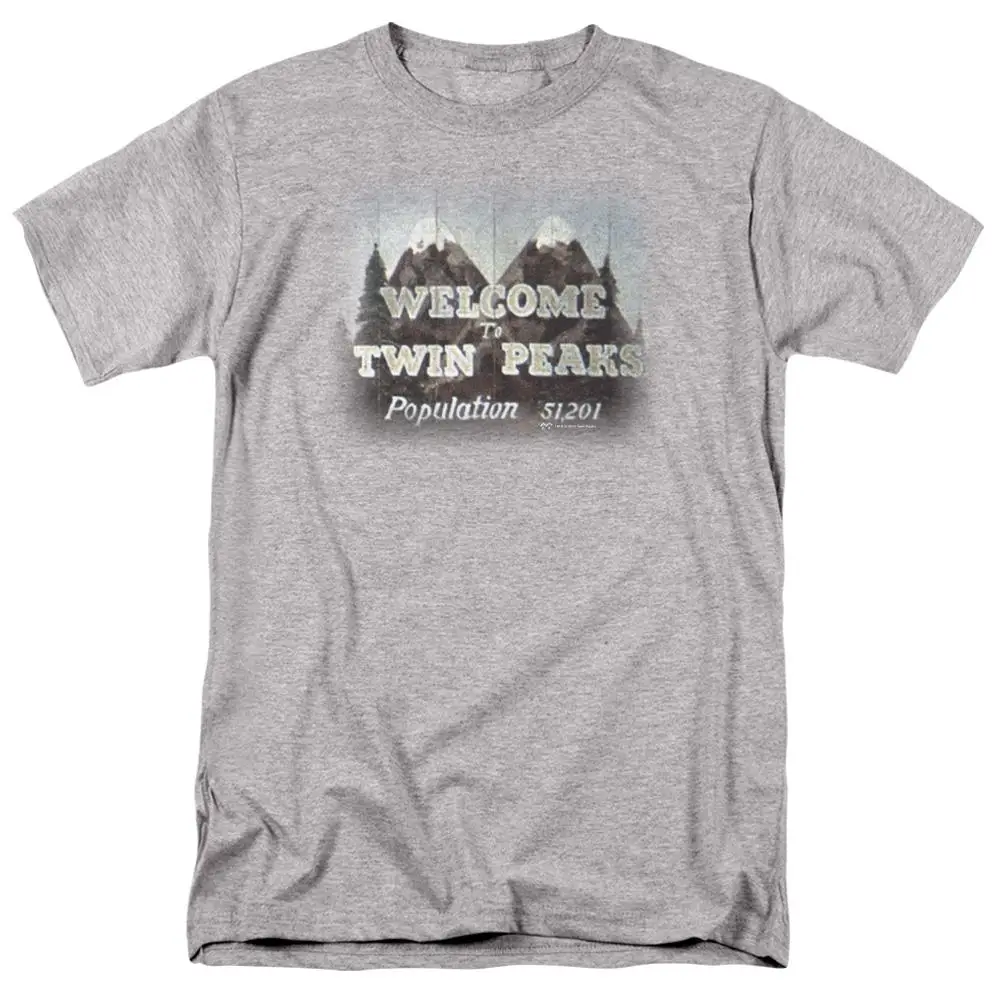 Мужская классическая футболка Twin Peaks Welcome To|Мужские футболки| |