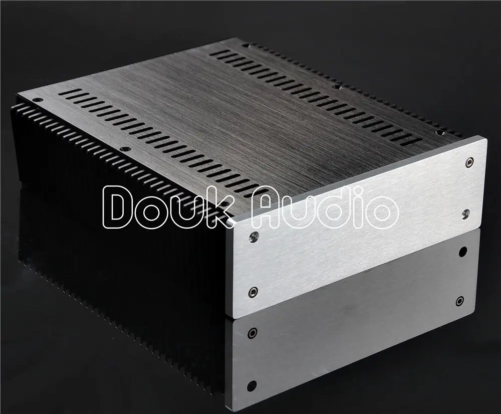 Douk аудио тепловыделение алюминиевое шасси усилитель мощности Чехол DIY Box_W226.5* H70* D271mm