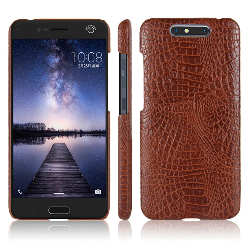 Жесткий чехол ZTE V 8 Blade V8 из поликарбоната и искусственной кожи с крокодиловой