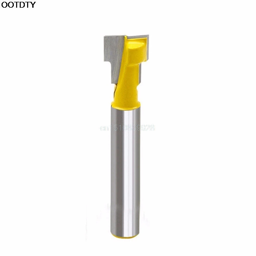 

3/8'' T-Slot Cutter 1/4'' Shank Steel Handle Milling Woodworking Router Bit New