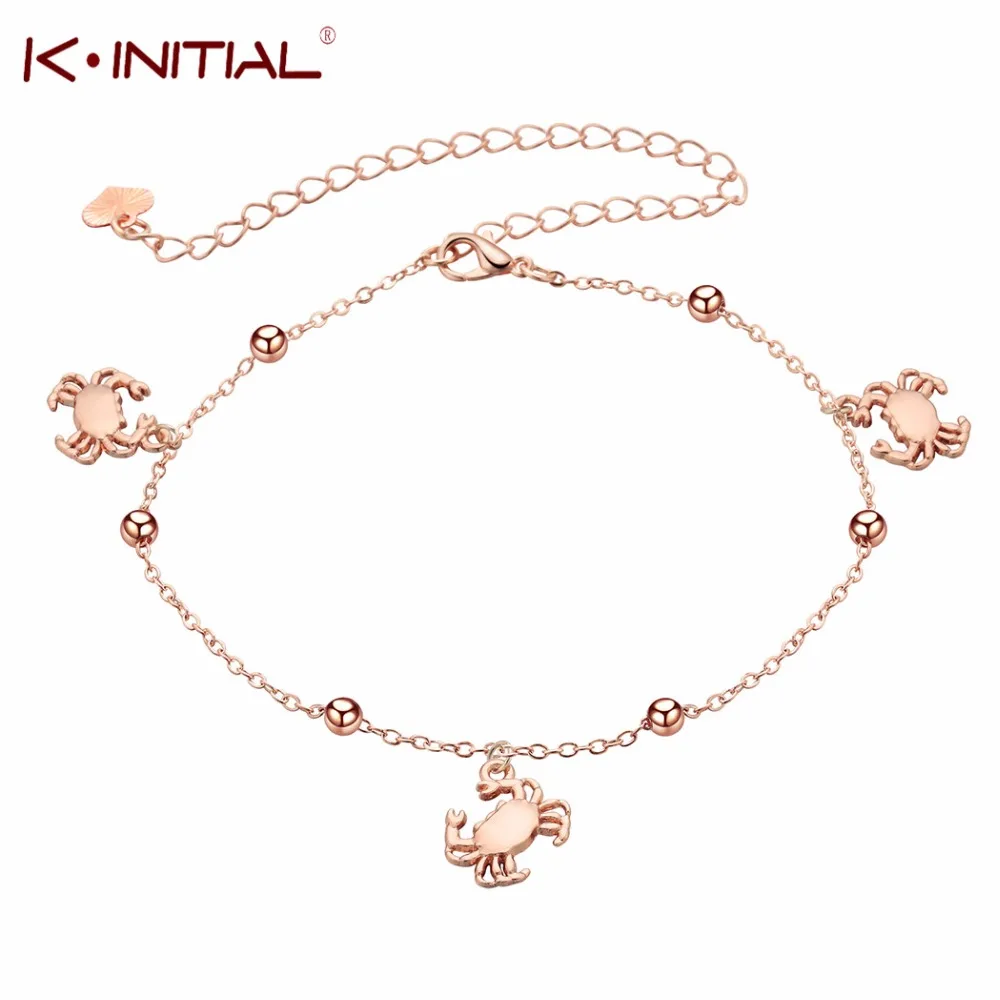 

Sexy Beach Anklets Charm Crab Barefoot Chain Ankle Bracelet Foot Jewelry Anklets For Women Wholesale Accessories