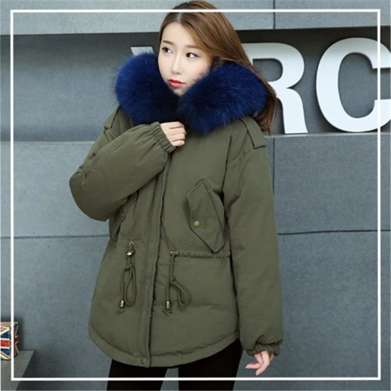 Зимняя теплая верхняя одежда короткая дизайнерская бархатная парка с большим