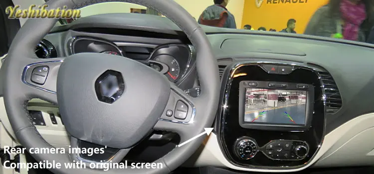 Yeshibation 24Pin Кабель-адаптер Автомобильная камера заднего вида для Renault Captur 2013~ экран совместимая камера заднего вида