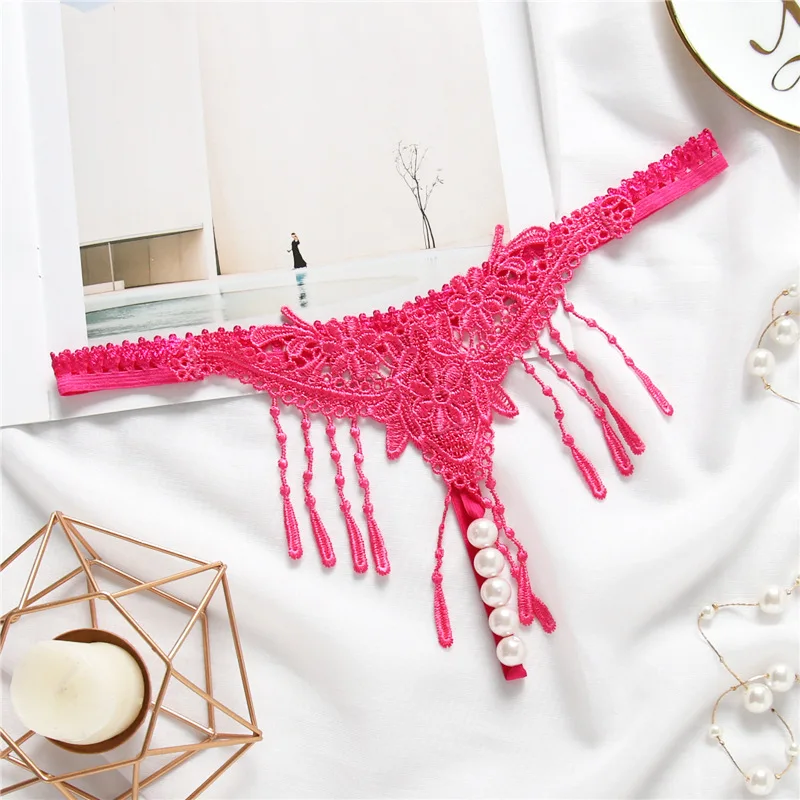 Новые пикантные Для женщин нижнее белье кисточкой модные стринги женские